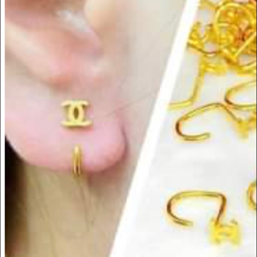 18k solid gold earring